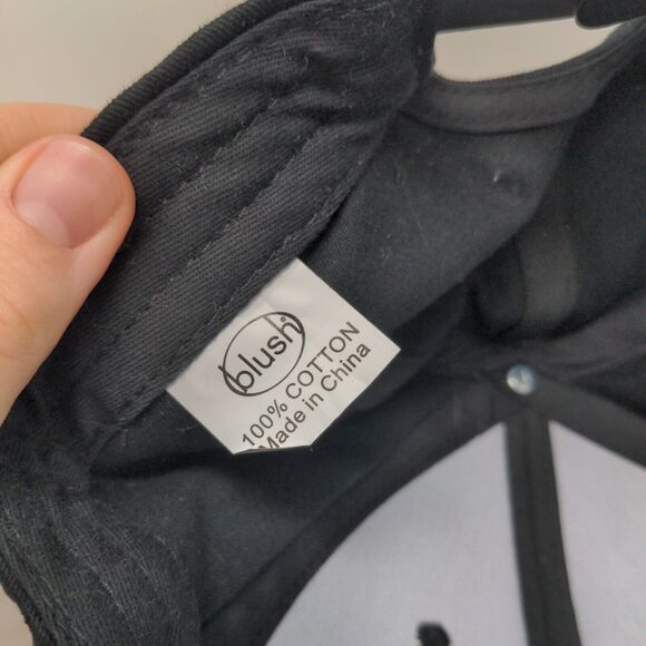 Performance by Blush Snapback Hat Black One Size Adjustable Embroidered Cotton - Picture 7 of 7